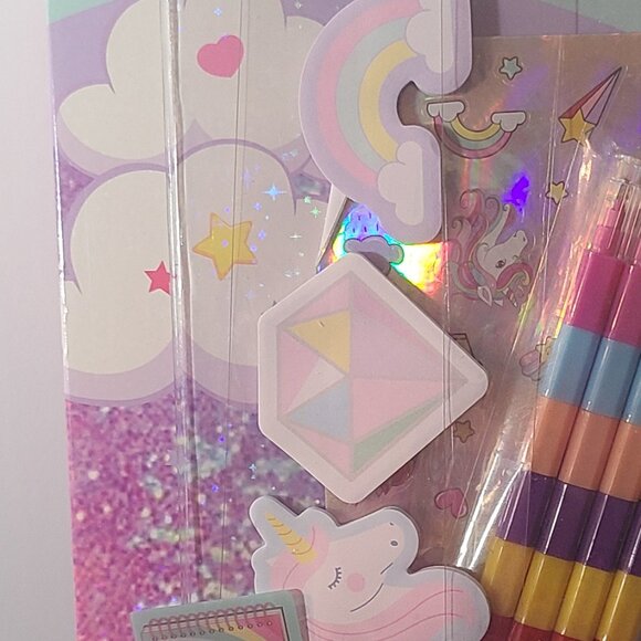 Magical All-In-One Activity Set – Unicorn Theme, Crayons, Stickers & More (6+) - Picture 2 of 4